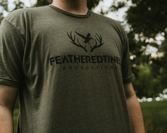 FeatheredTines Green Tee